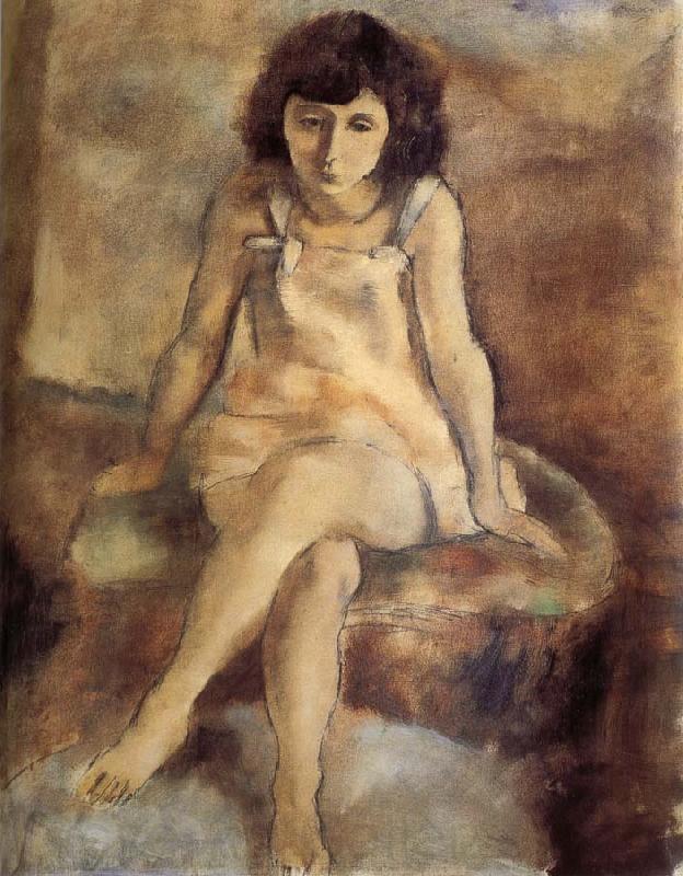 Jules Pascin Be seated lass Norge oil painting art